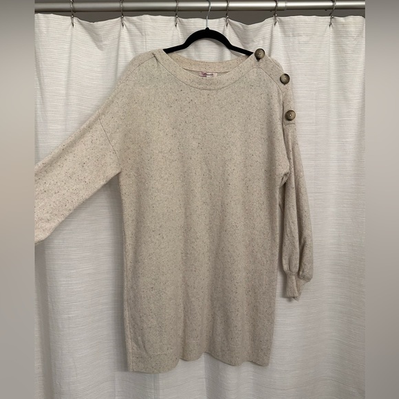 Madewell Dresses & Skirts - Madewell 100% Merino Wool Sweater Dress with buttons